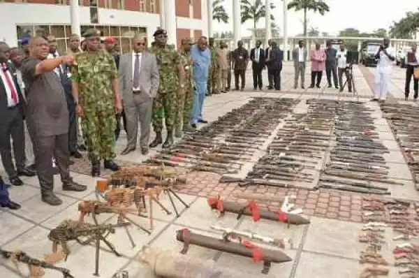 Wow! 22,430 Cultists in Rivers Surrender 8,572 Arms and 147 Explosives to Governor Wike (Photos)